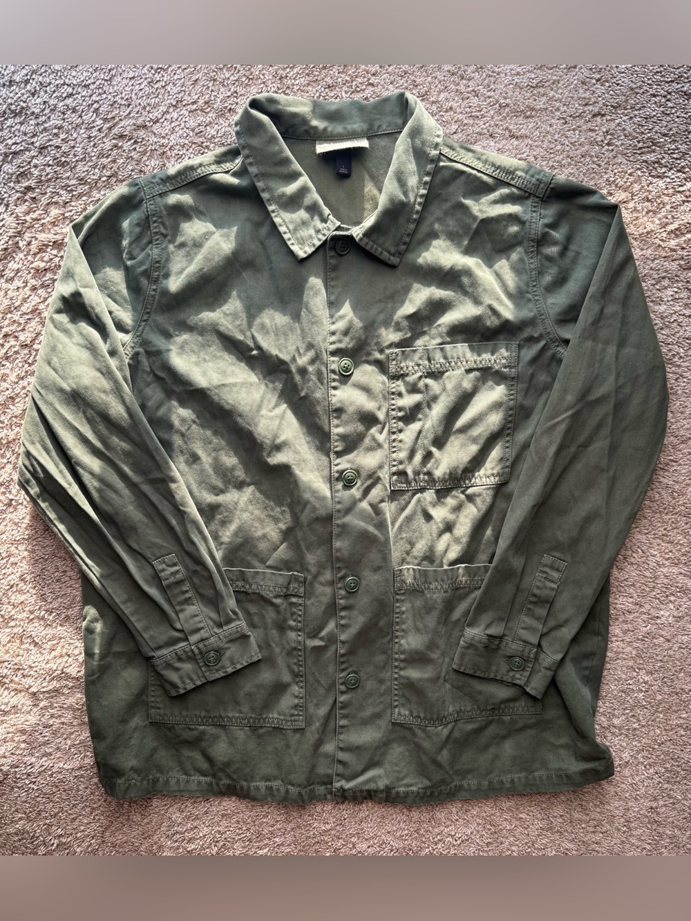 Universal Thread Olive Green Utility Chore Jacket | Women’s Large | 100% Cotton